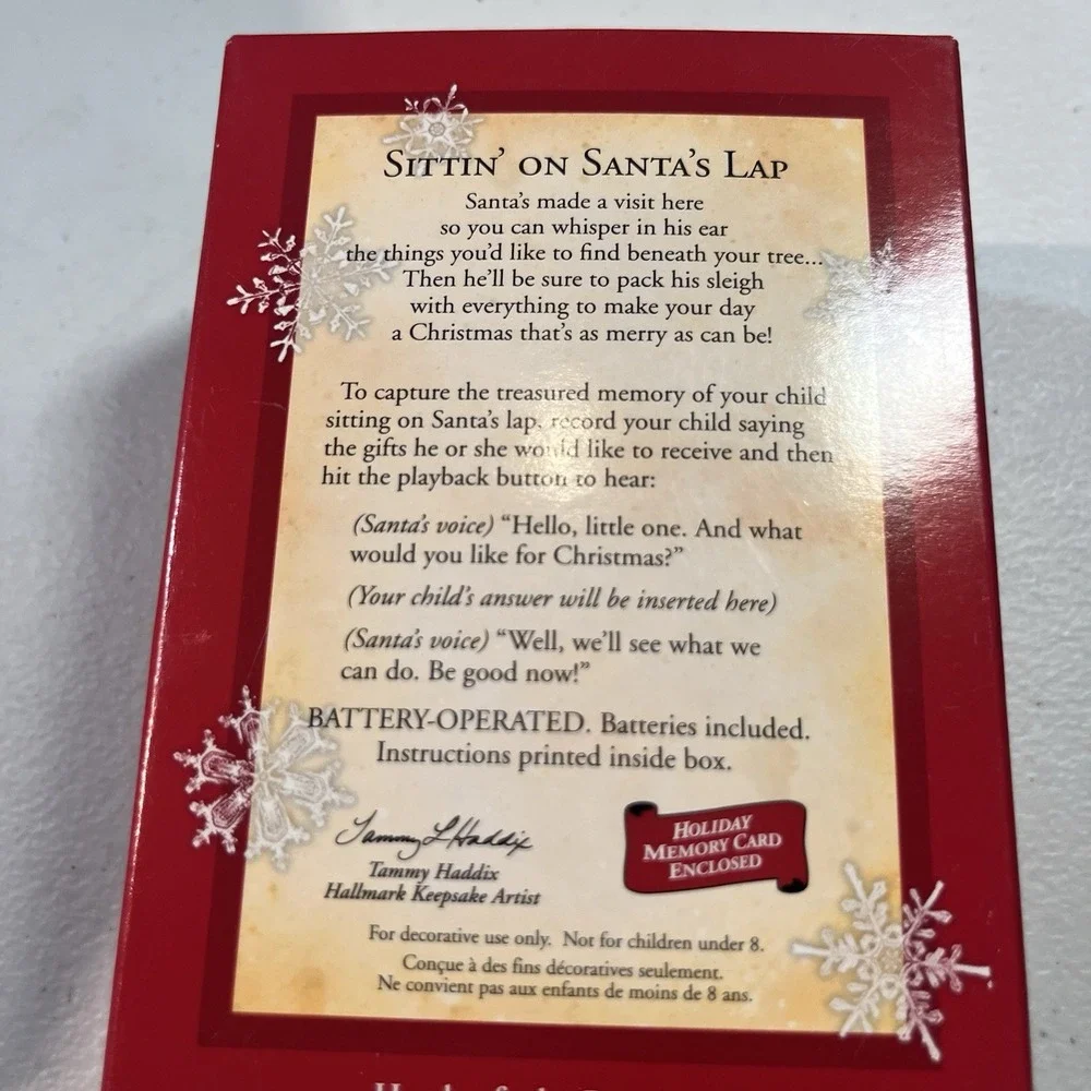 Hallmark Ornaments 3 A Time To Believe Sittin On Santa Lap Joyful‎ Messenger NIB